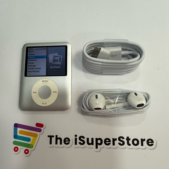 Apple Other - Apple iPod nano 3rd Generation 4GB Silver Excellent + 1 YR Warranty